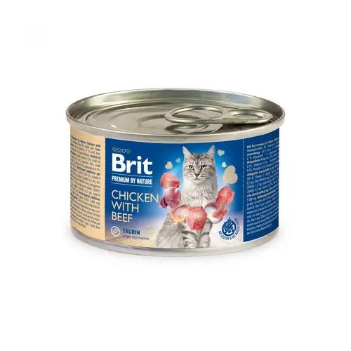 Brit Premium by Nature з куркою та яловичиною