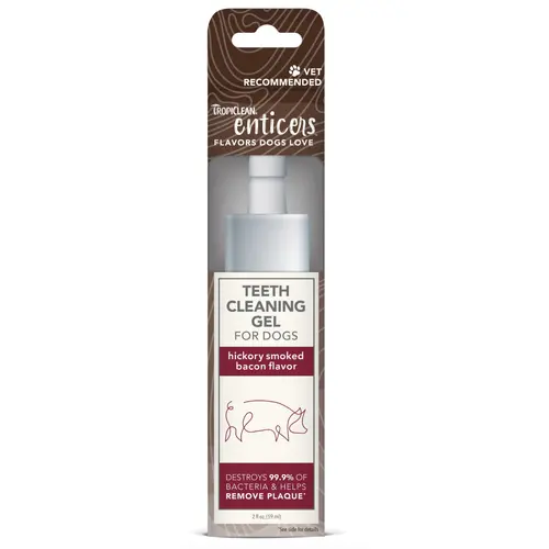 Tropiclean Enticers Teeth Gel Hickory Smoked Bacon