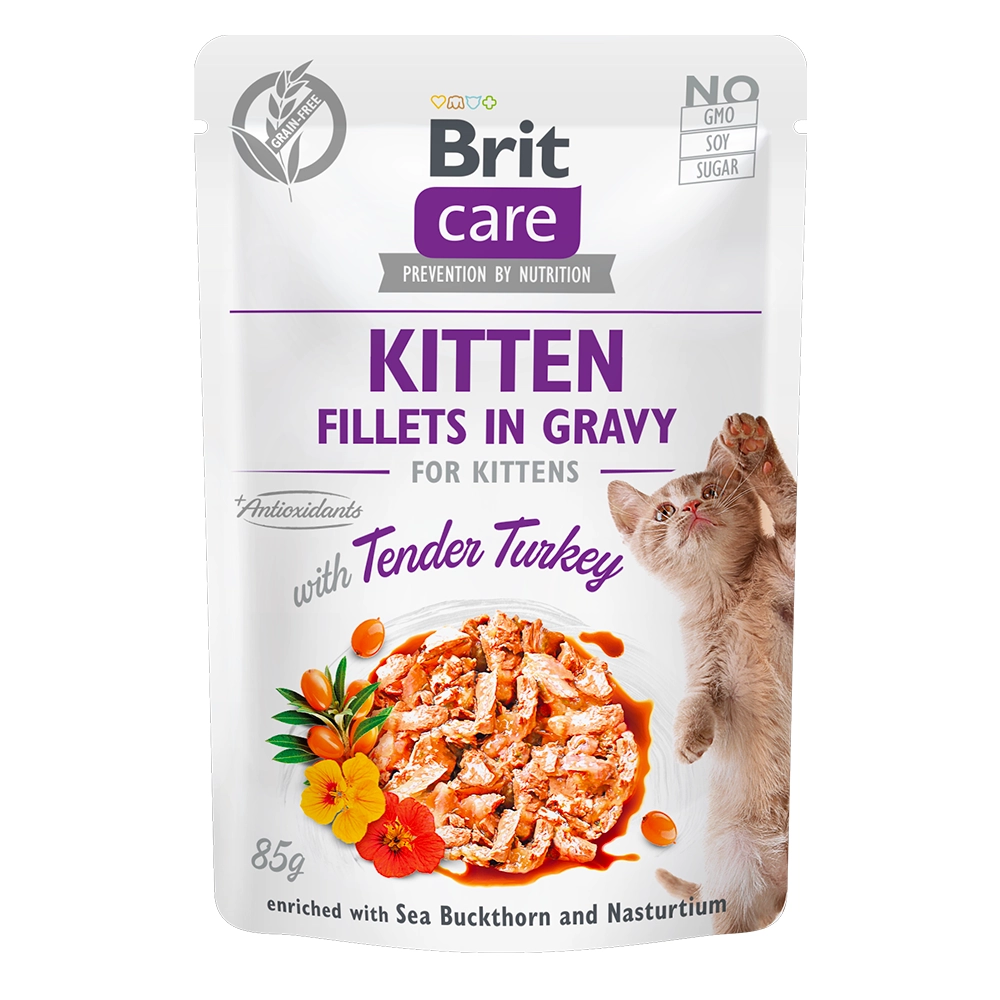 Brit Care Cat Pouch Kitten з індичкою 