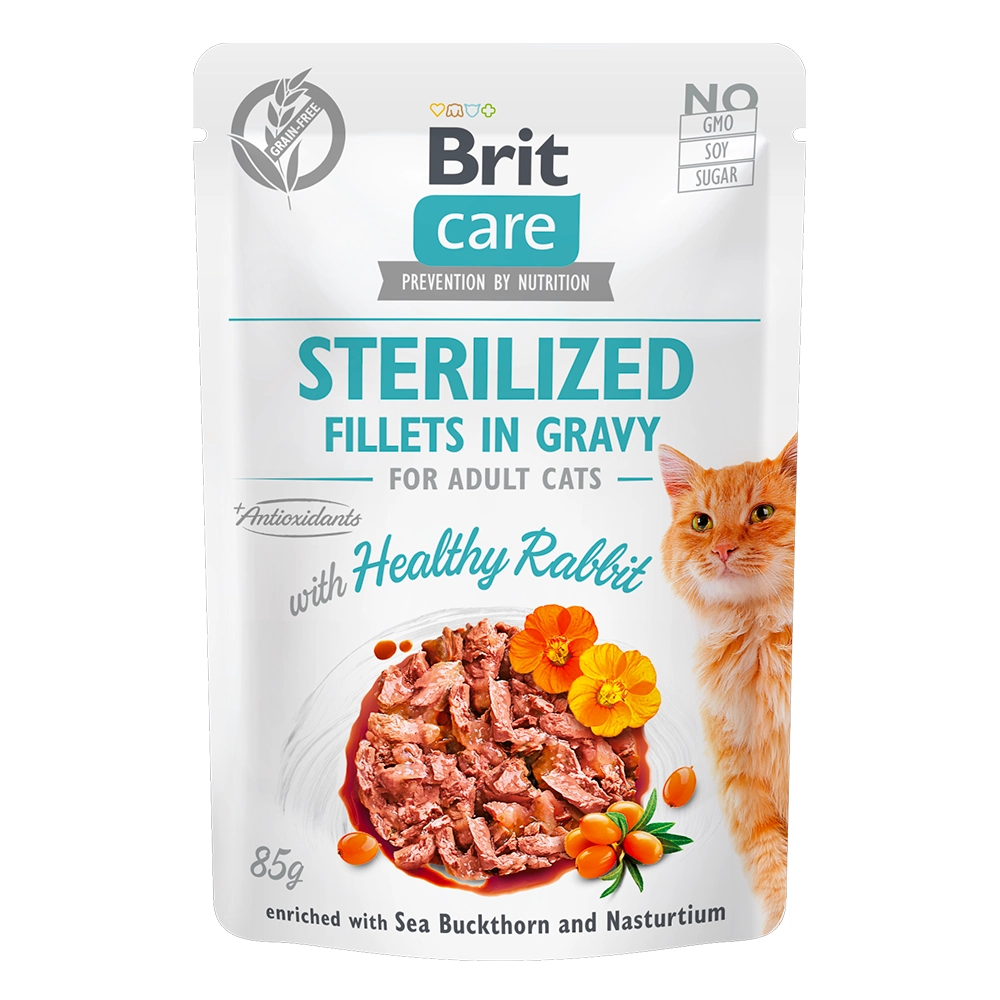 Brit Care Cat Pouch Sterilized із кроликом 