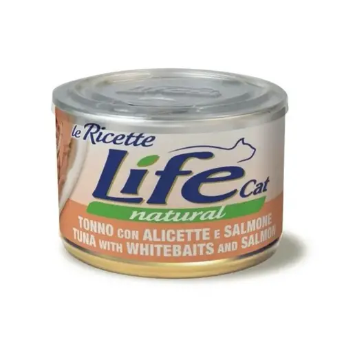 Life Cat Natural Le Ricette Тунець з анчоусами та лососем