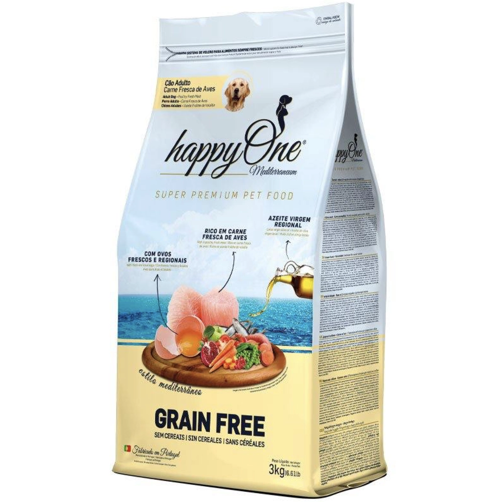 HappyOne Mediterraneum Grain Free Adult Fresh Meat 