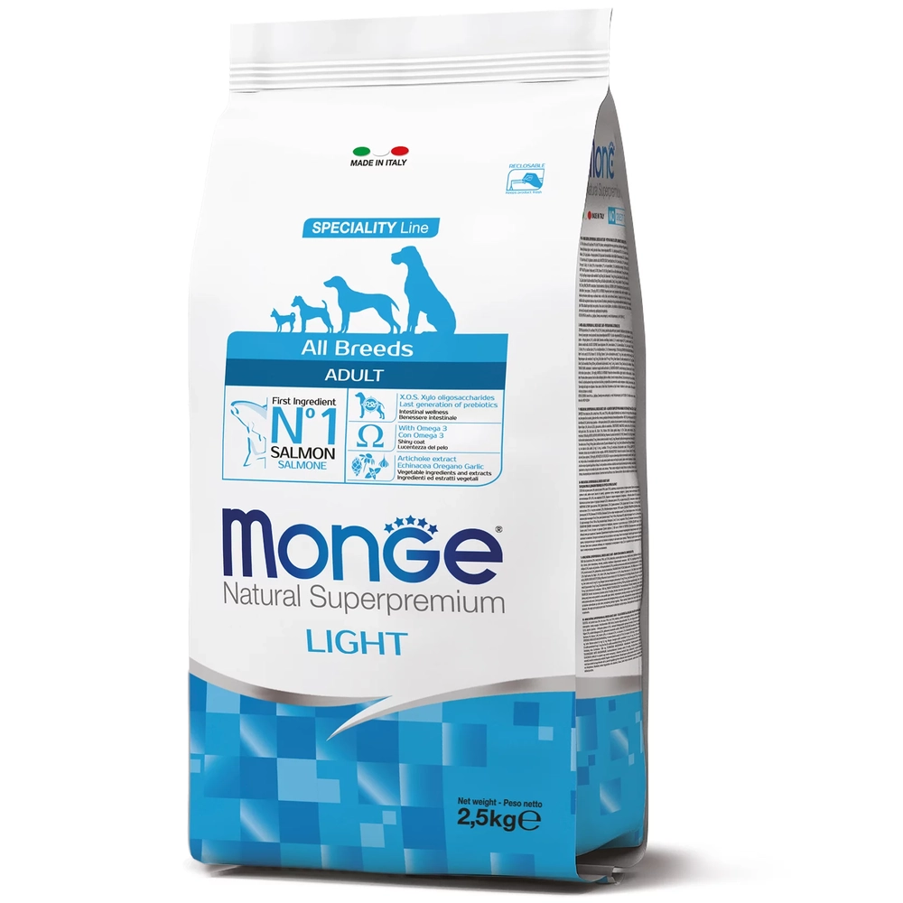 Monge All Breeds Adult Light Лосось 