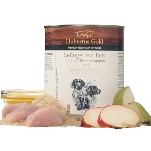 Hubertus Gold Poultry & Rice and Apple & Pear