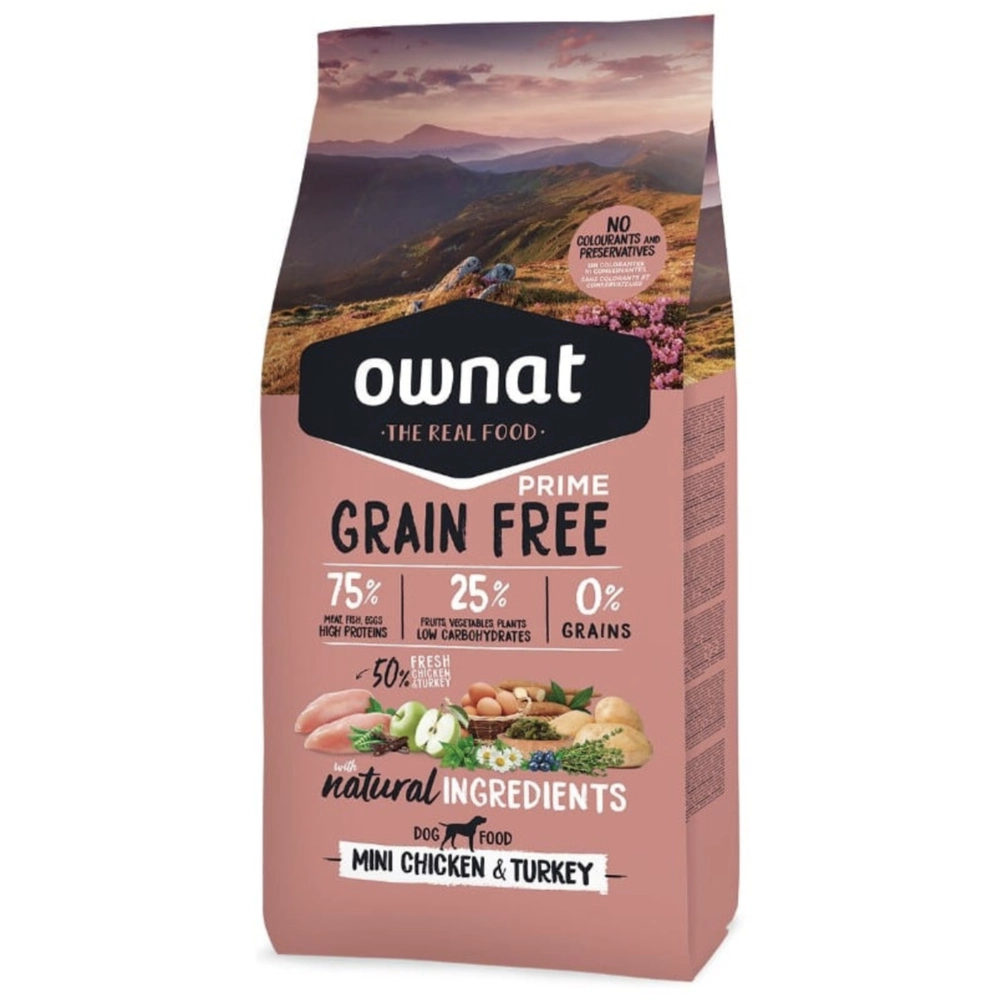 Ownat Grain Free Prime Mini Chicken & Turkey 