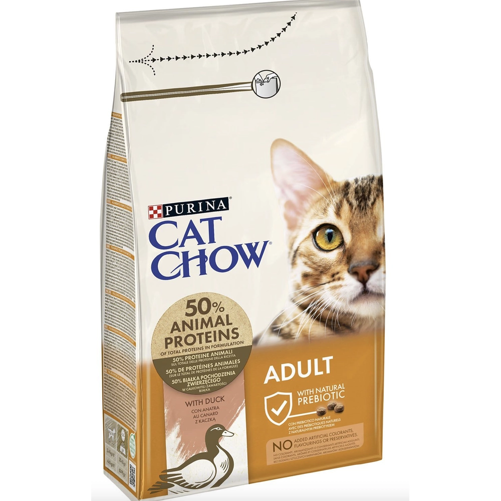CAT CHOW Adult з качкою 