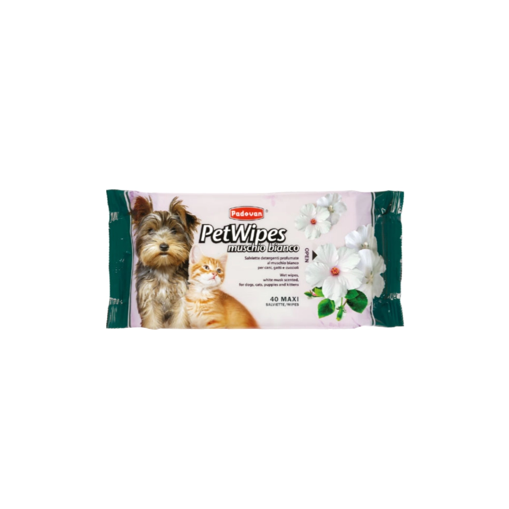 Padovan Pet Wipes Muschio Bianco 