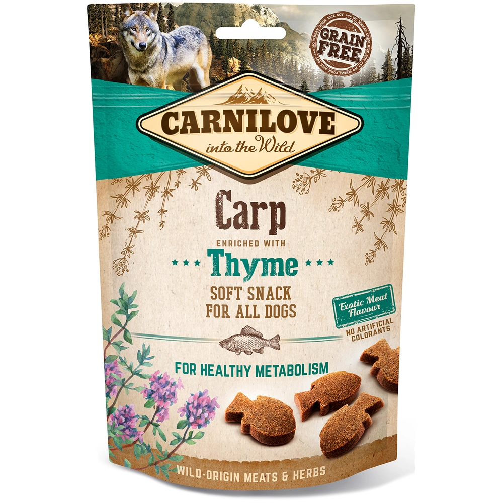 Carnilove Soft Snack з коропом і чебрецем 