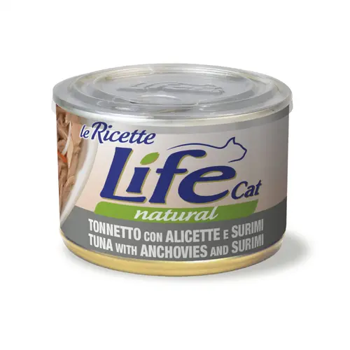 Life Cat Natural Le Ricette Тунець з анчоусами і крабами