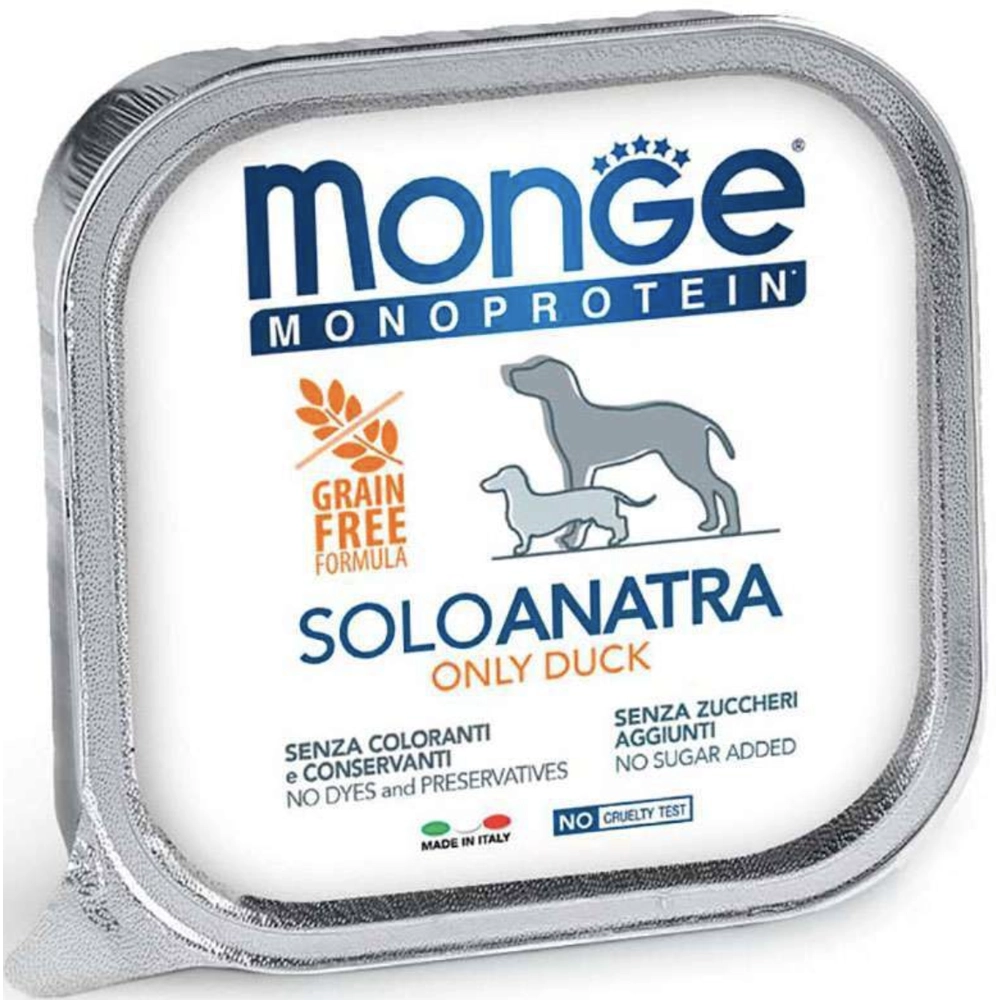 Monge Monoprotein Dog Solo с уткой  