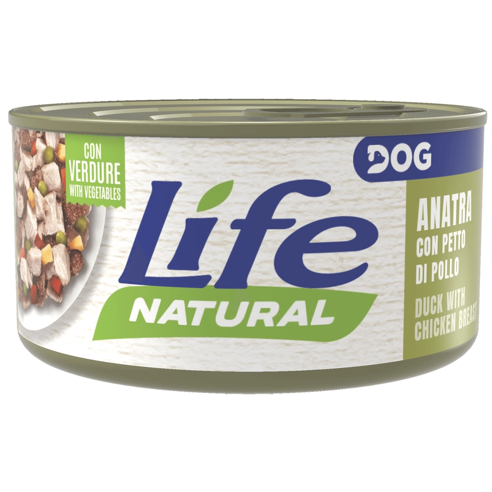 Life Dog Natural Утка с курицей и овощами 