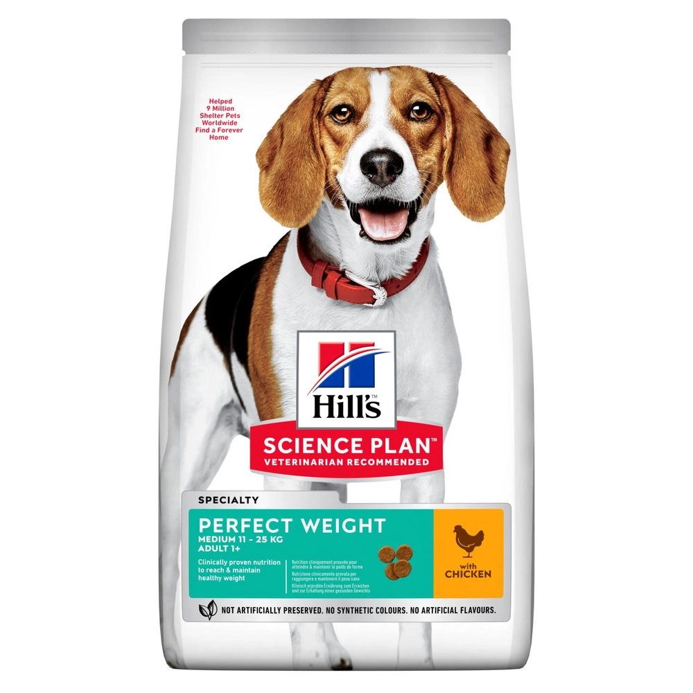 Hills Science Plan Perfect Weight Medium Adult Dog Chicken 