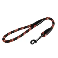 BronzeDog Active Короткий повідець для собак чорно-помаранчевий