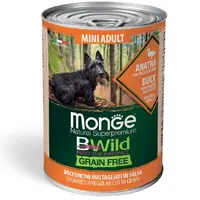 Monge Dog Wet Bwild Grain Free Mini Adult Качка з гарбузом і цукіні 