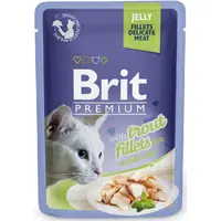 Brit Premium Cat Pouch with Trout Fillets in Jelly 