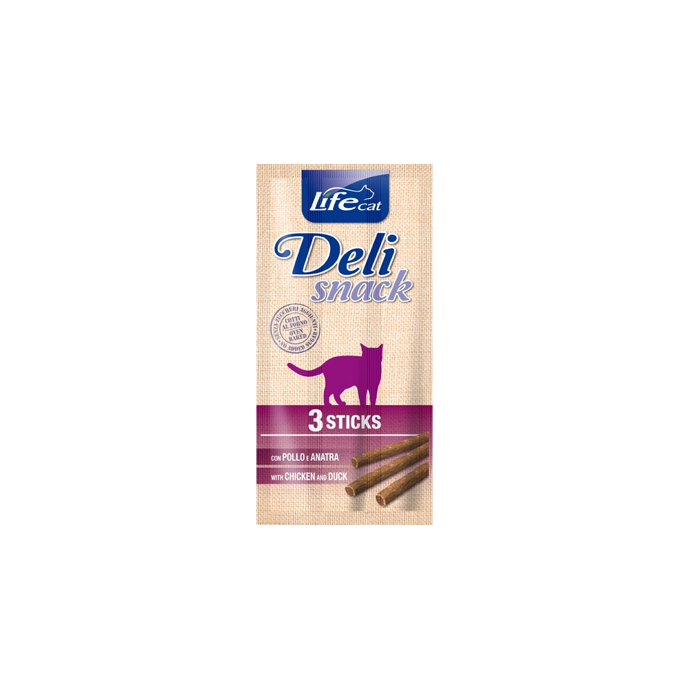 Life Cat Deli Snack Курица с уткой 