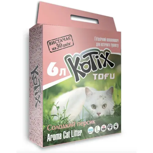 Kotix Tofu Наповнювач із ароматом солодкого персика