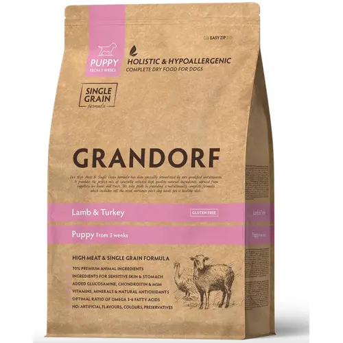 Grandorf Dog Puppy Lamb & Turkey 