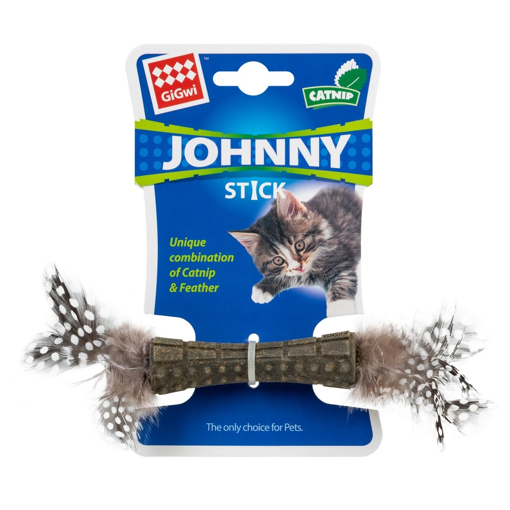 GiGwi Catnip Спресована котяча м'ята з пір'ям  - фото 2