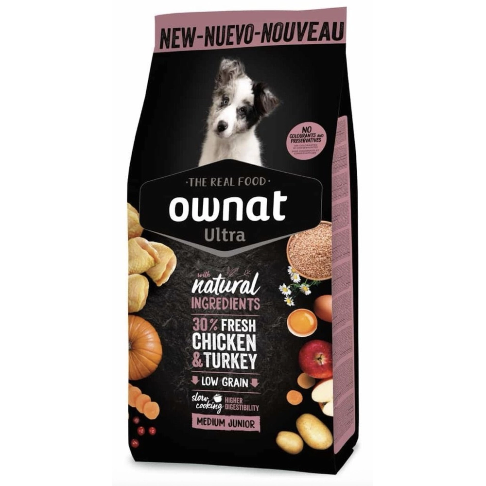Ownat Ultra Medium Junior Chicken & Turkey 