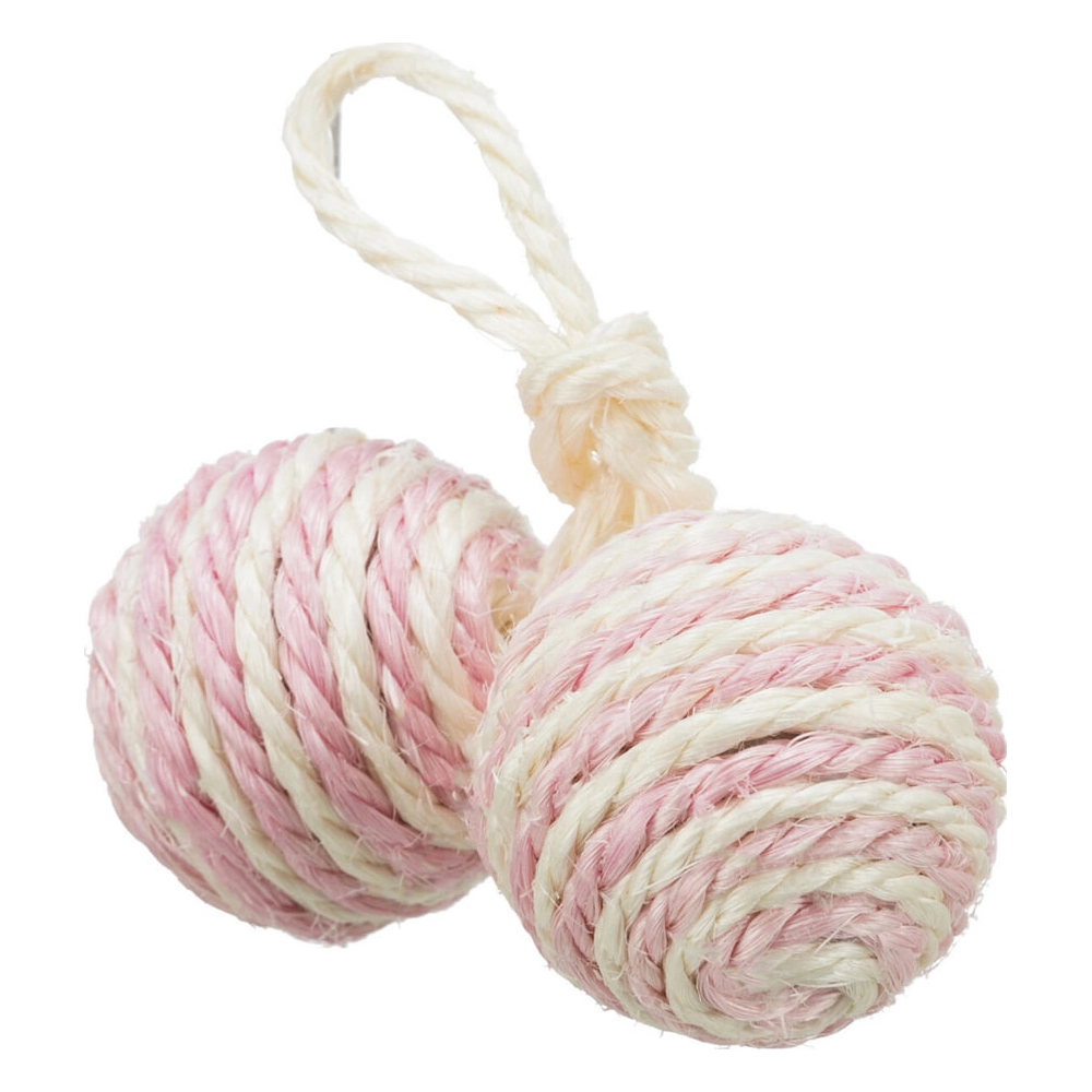 Trixie Sisal Ball з дзвіночком на мотузці  - фото 4