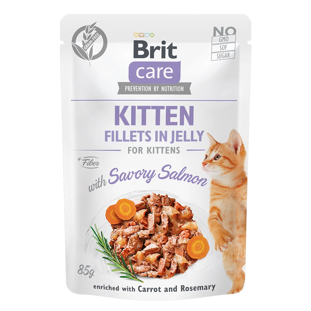 Brit Care Cat Pouch Kitten із лососем 