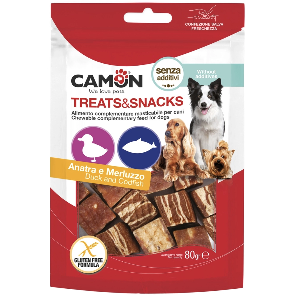 Camon Treats & Snacks Duck & Codfish Cubes 
