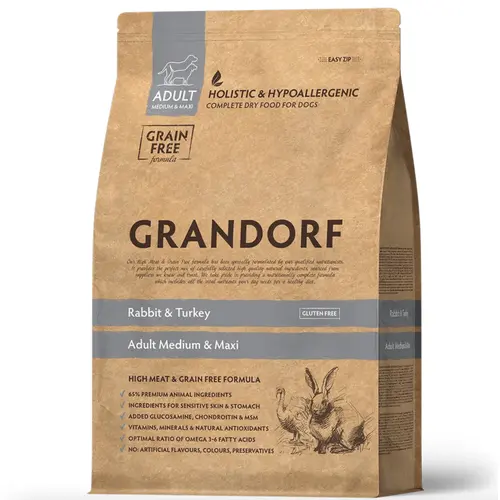 Grandorf Dog Medium & Maxi Rabbit & Turkey