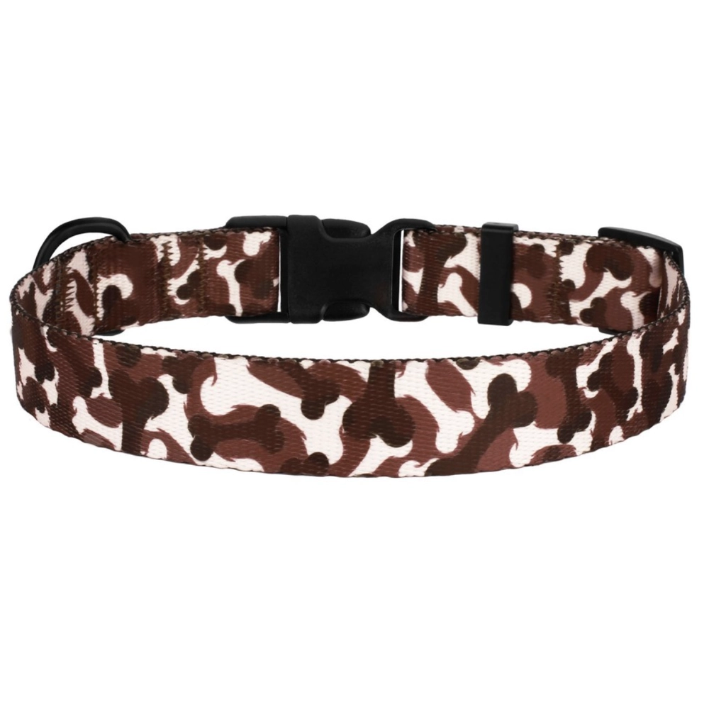  BronzeDog Urban Ошейник Косточка для собак Коричневый 