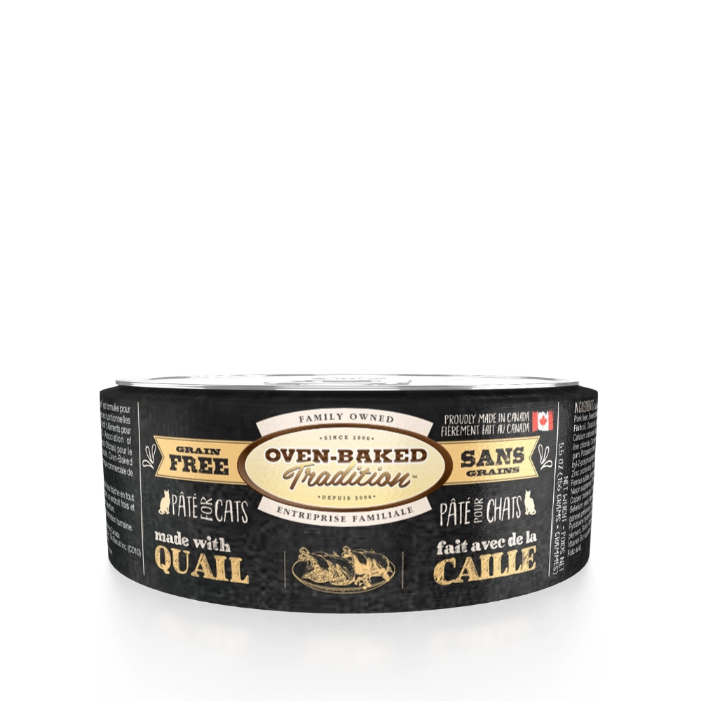 Oven-Baked Tradition Grain-Free Pate Cat с перепелкой 