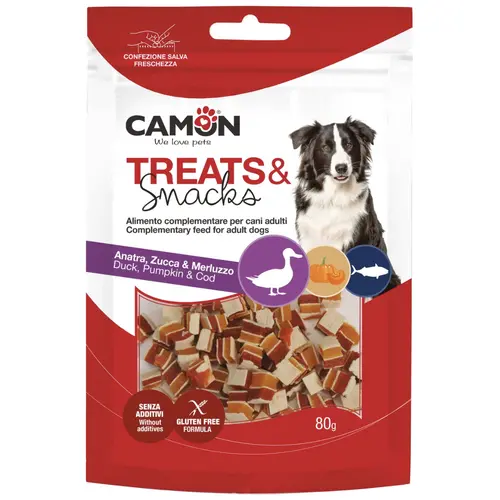 Camon Treats & Snacks Duck, Pumpkin & Cod Cubes Sandwich