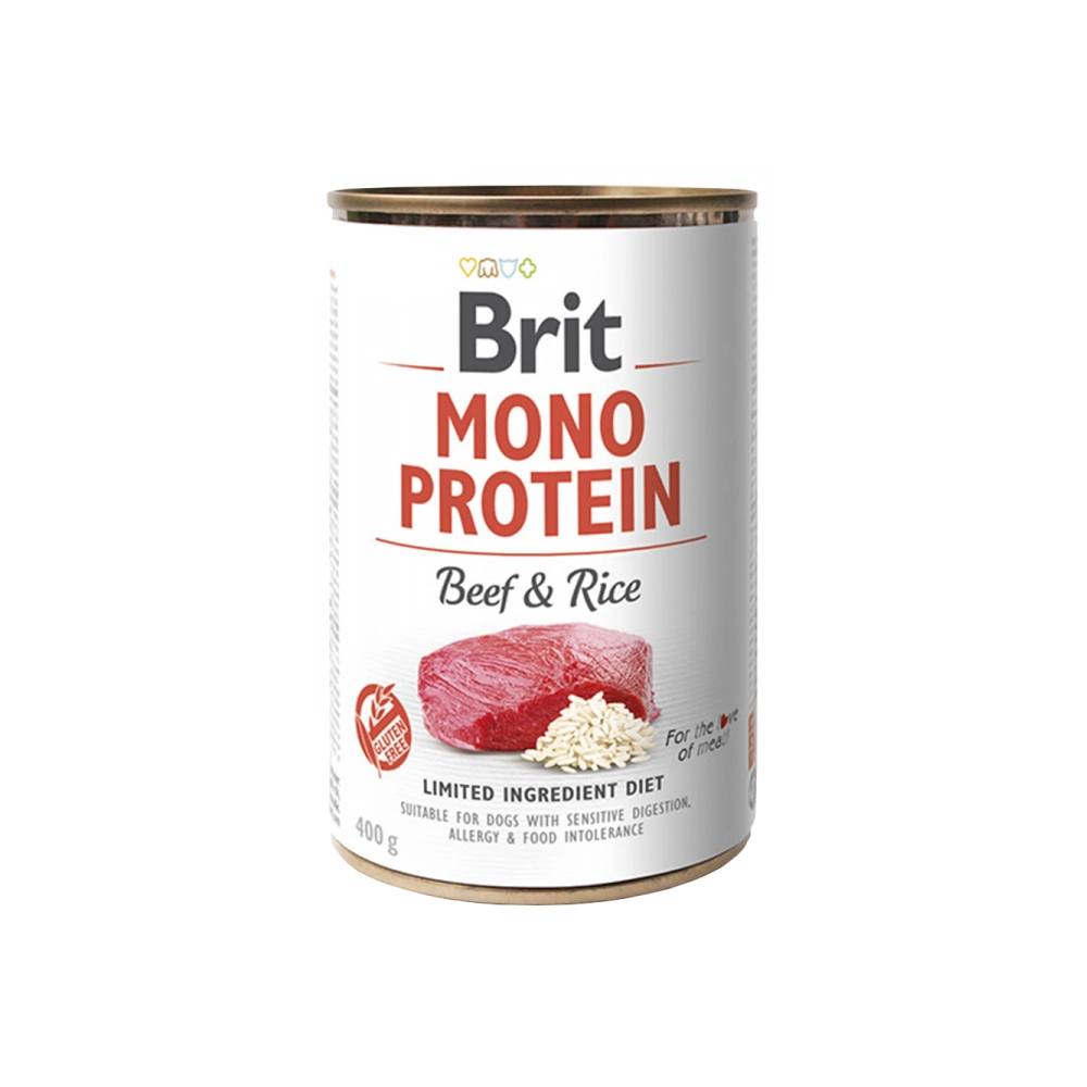 Brit Mono Protein с говядиной и рисом 