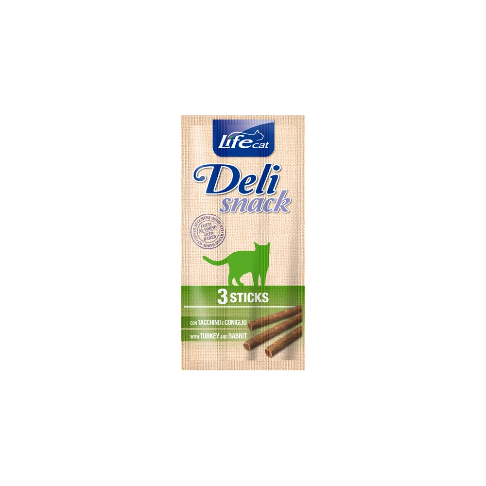 Life Cat Deli Snack Індичка з кроликом 