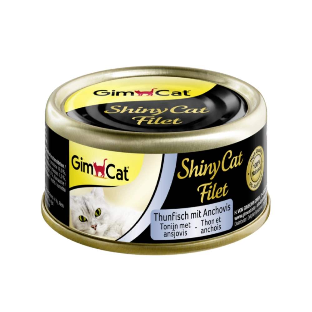 GimCat ShinyCat Filet з тунцем та анчоусами 