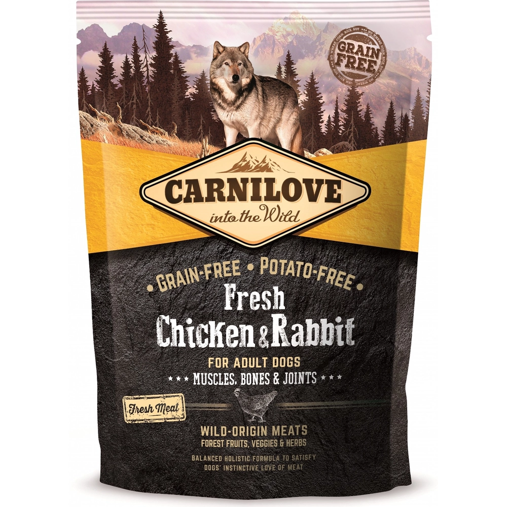 Carnilove Adult Fresh Chicken & Rabbit Muscles, Bones & Joints 