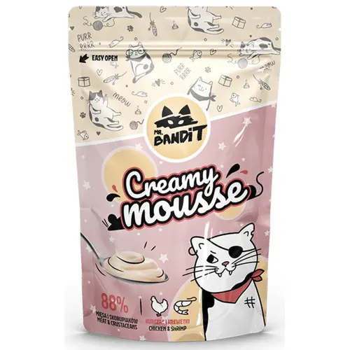 Mr.Bandit Cat Creamy Mousse Chicken & Shrimp