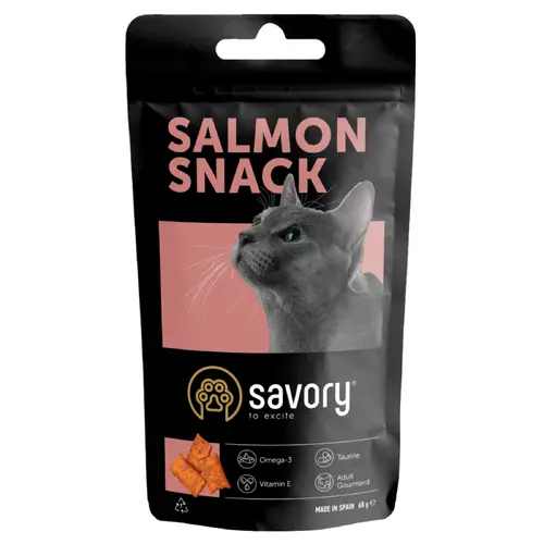 Savory Cats Snacks Pillows Gourmand with Salmon