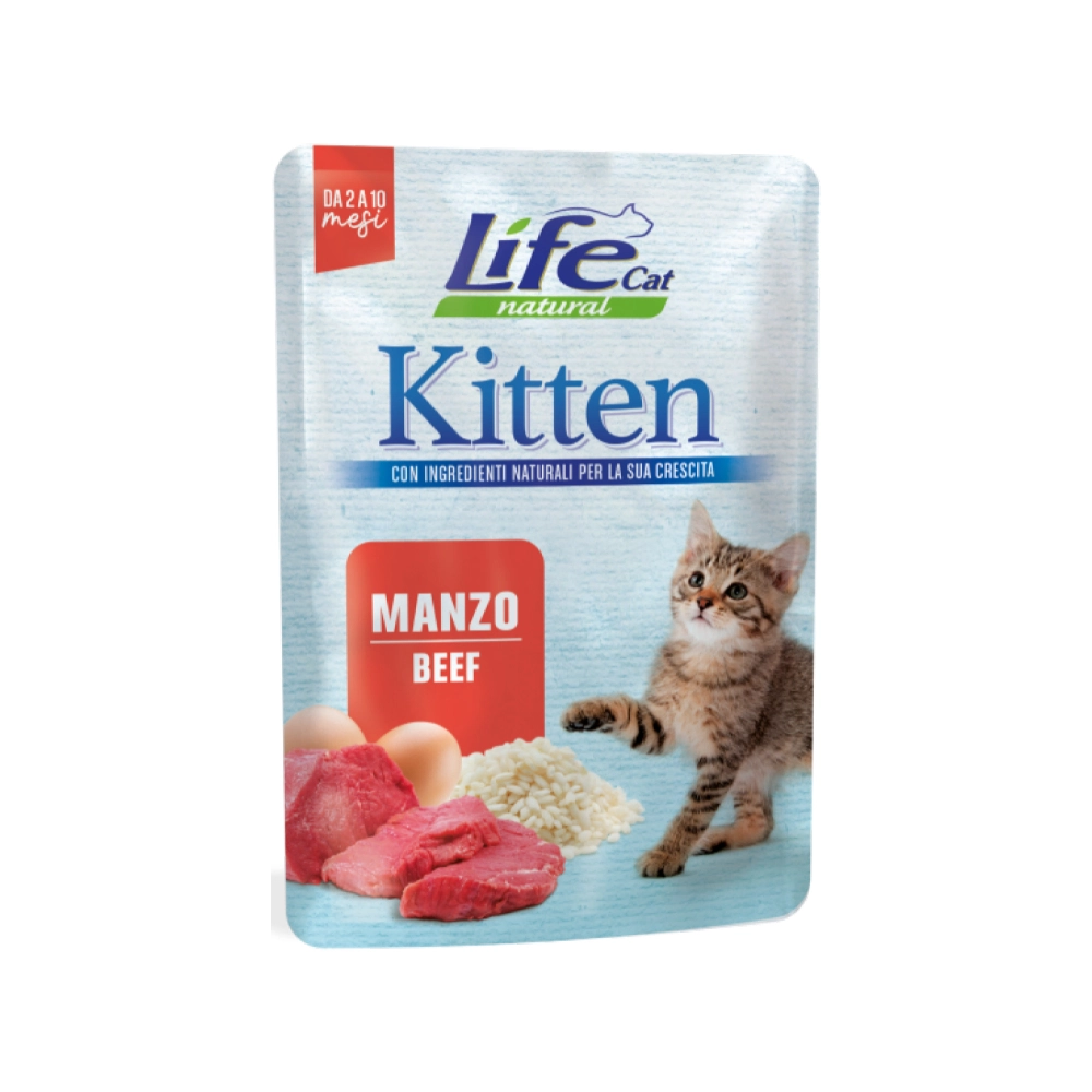 Life Cat Natural Kitten Яловичина 