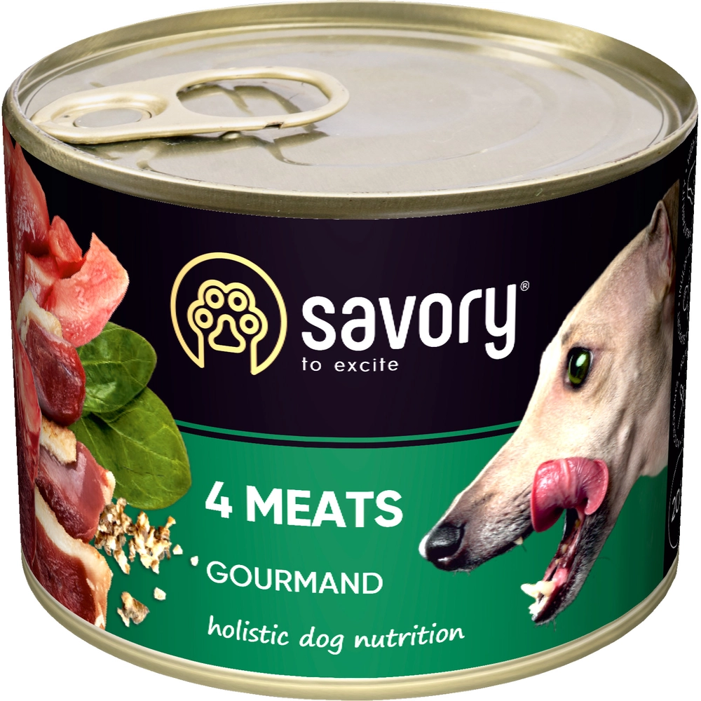 Savory Dog Adult 4 види м'яса  - фото 2