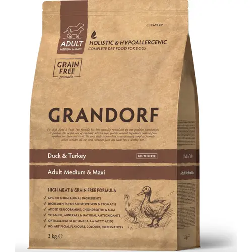 Grandorf Dog Medium & Maxi Duck & Turkey