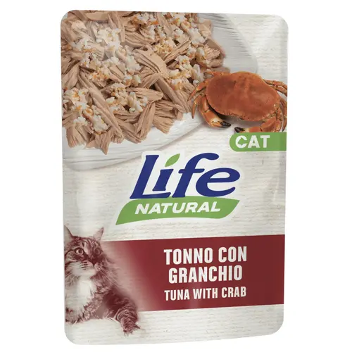 Life Cat Natural Тунец с крабом
