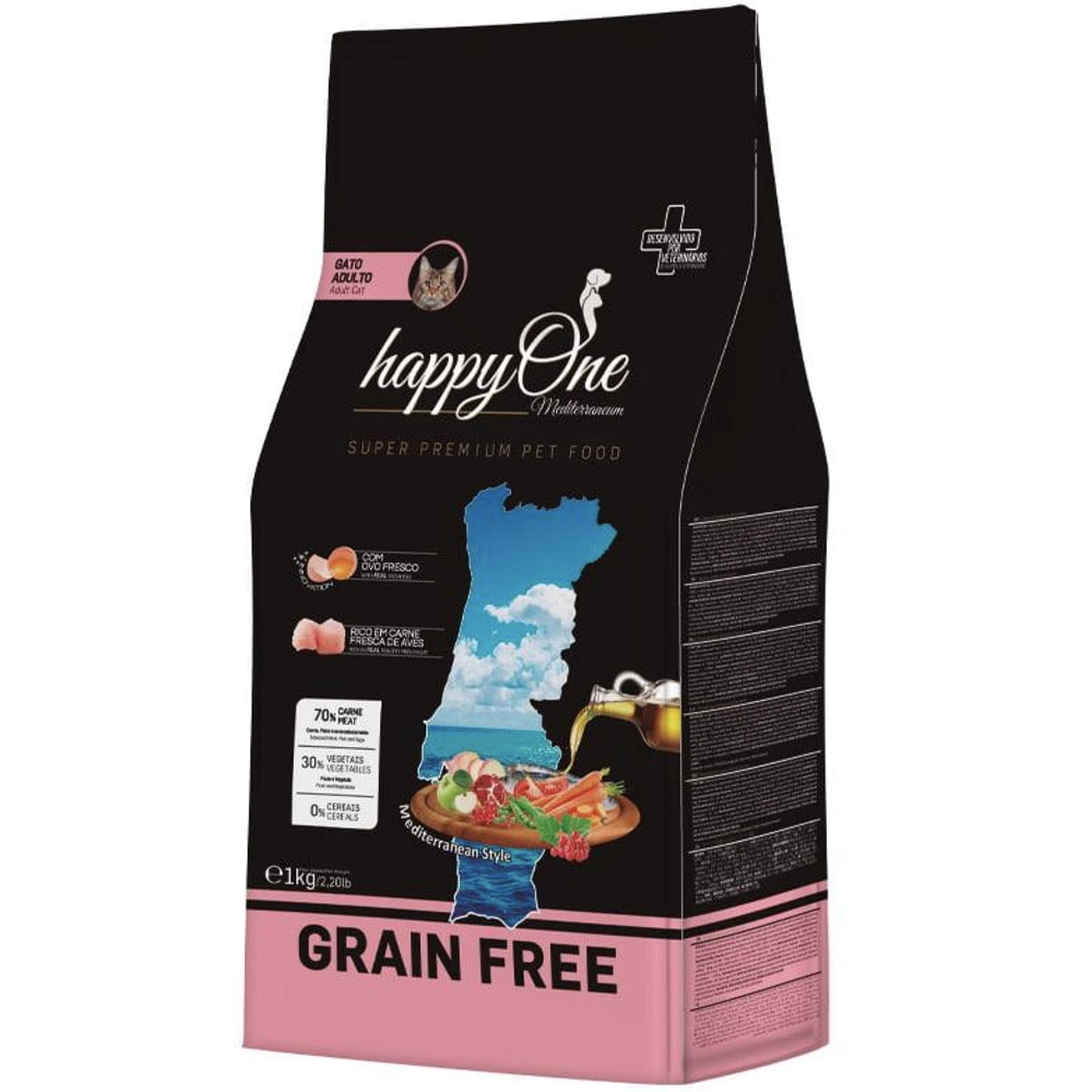 HappyOne Mediterraneum Grain Free Adult Cat Fresh Meat  - фото 2