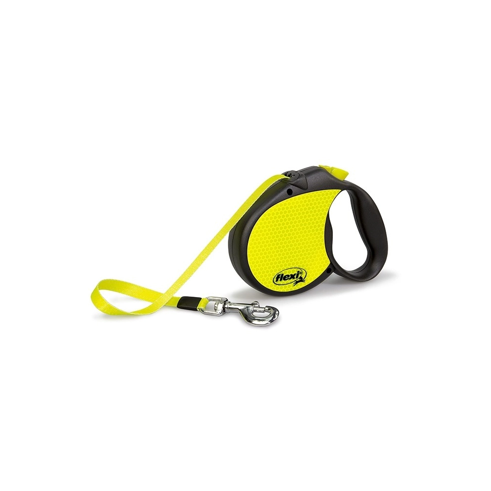 Flexi Standard Neon L повідець-рулетка для великих собак до 50 кг (стрічка 5м) 