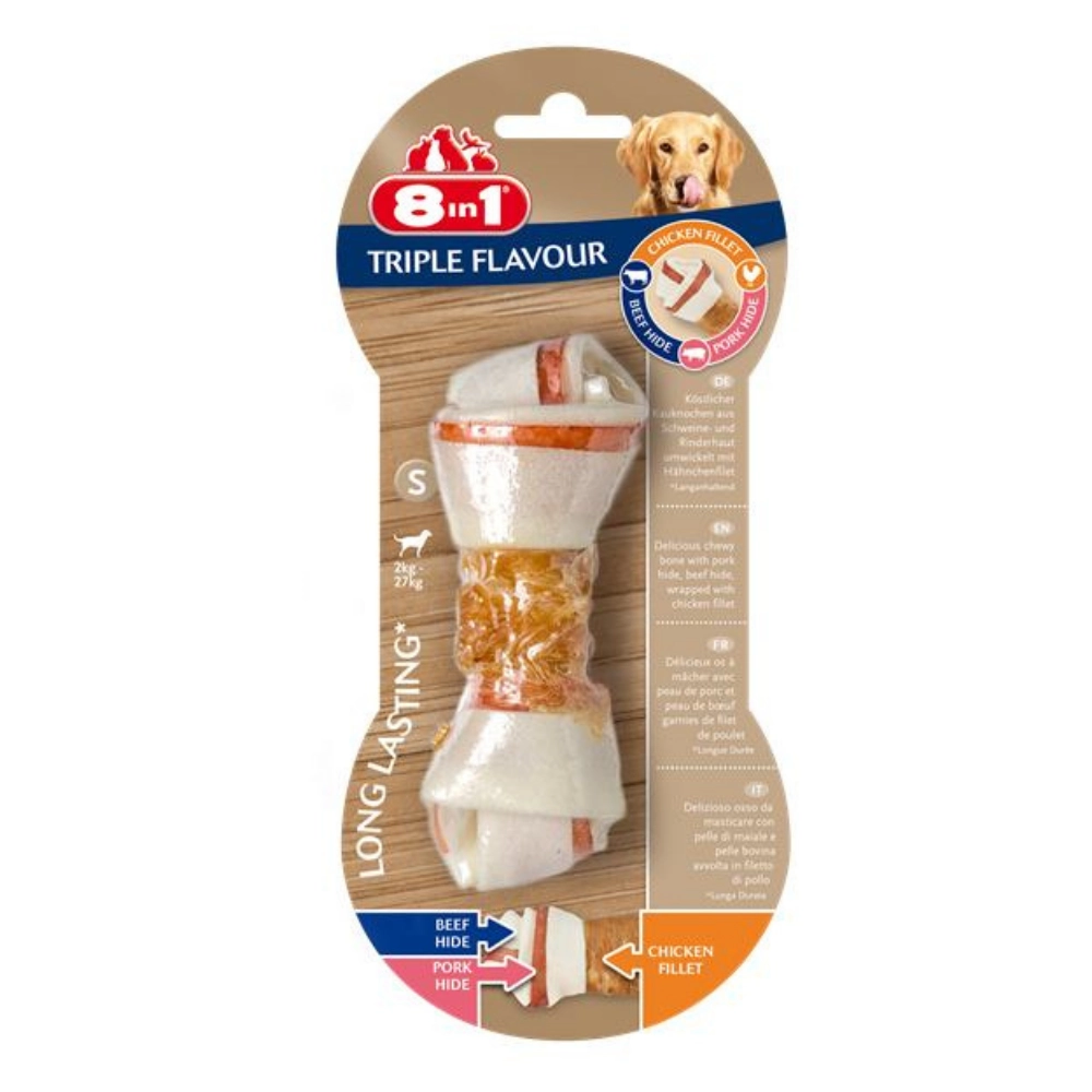 8in1 Triple Flavour Жувальна кістка 