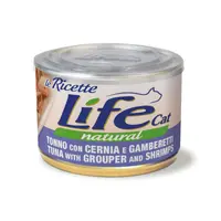 Life Cat Natural Le Ricette Тунець з окунем і креветками