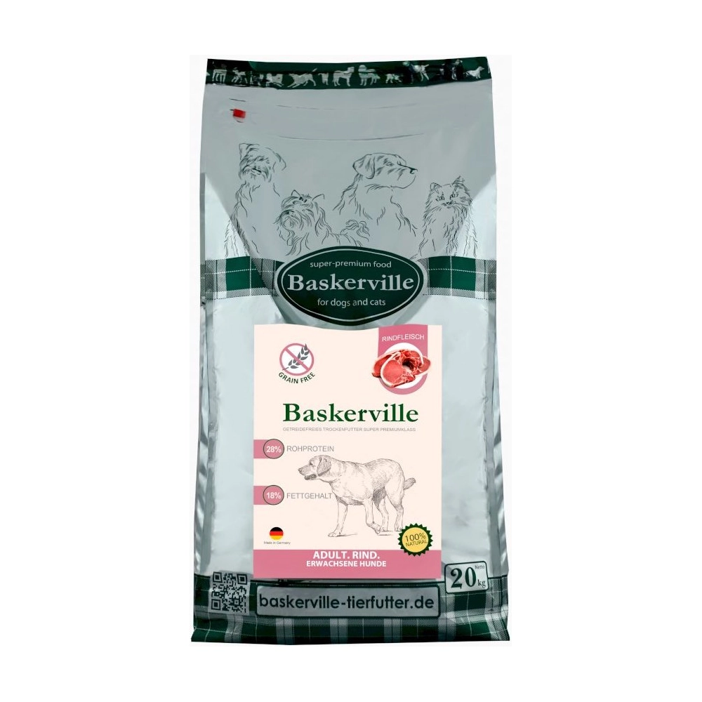 Baskerville Grain Free Adult Beef 