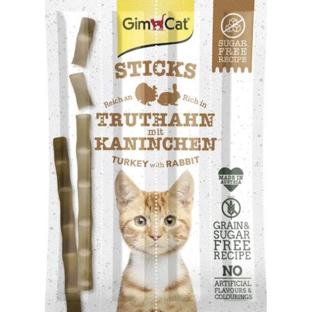GimCat Sticks з індичкою та кроликом 
