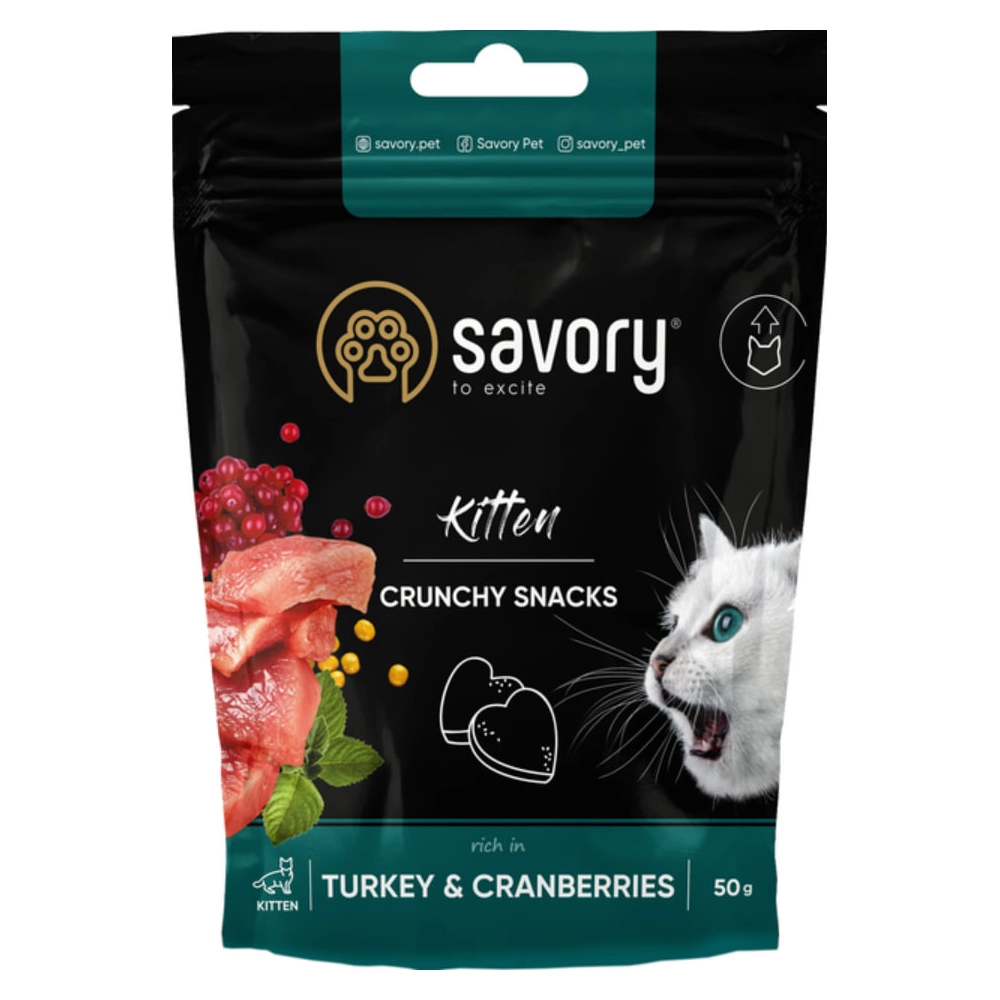 Savory Kitten Crunchy Snack Індичка з журавлиною 