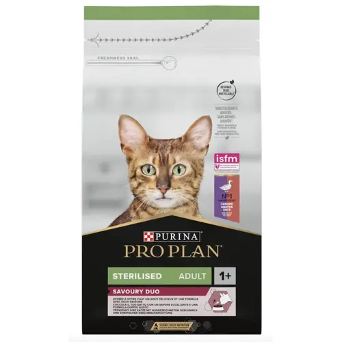 Pro Plan Sterilised Duo Для стерилізованих котів з качкою та печінкою