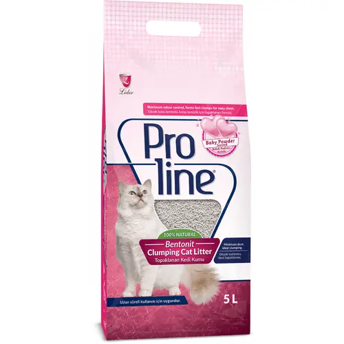 Proline Bentonite Clumping Cat Litter Baby Powder